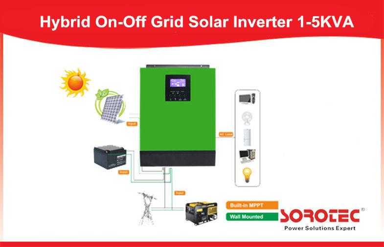 Fridge Off Grid Solar Inverter with 50A Mppt Solar Charger , PWM Solar Controller